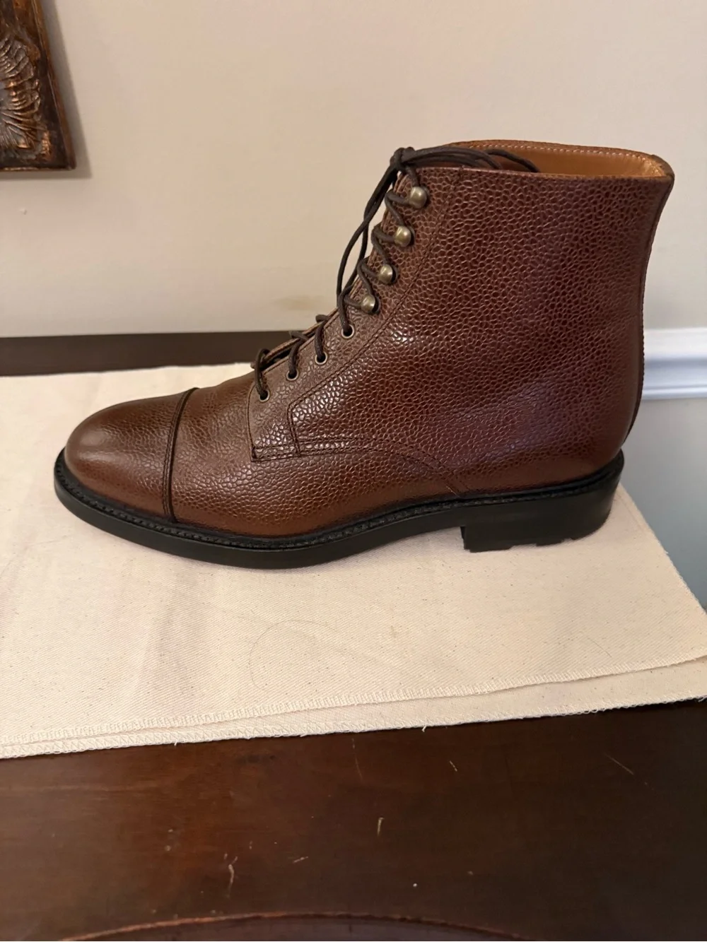 Caswell Pebble Grain DuPuy Country Calf Boots